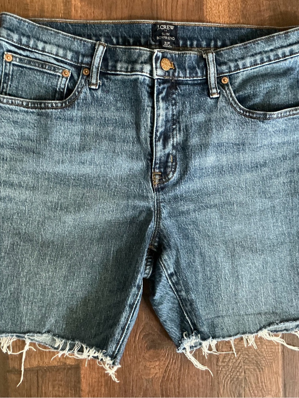 J. Crew Slim Boyfriend Denim Shorts in blue
